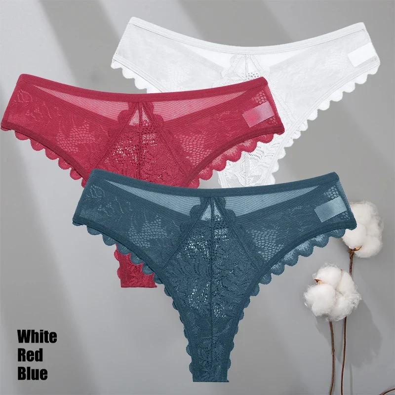 3Stk Frauen Tanga String Höschen Sexy Schlüpfer Slip Dessous Unterwäsche Panties