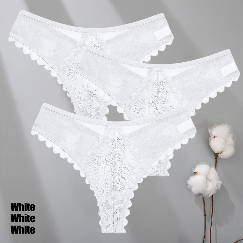 3Stk Frauen Tanga String Höschen Sexy Schlüpfer Slip Dessous Unterwäsche Panties