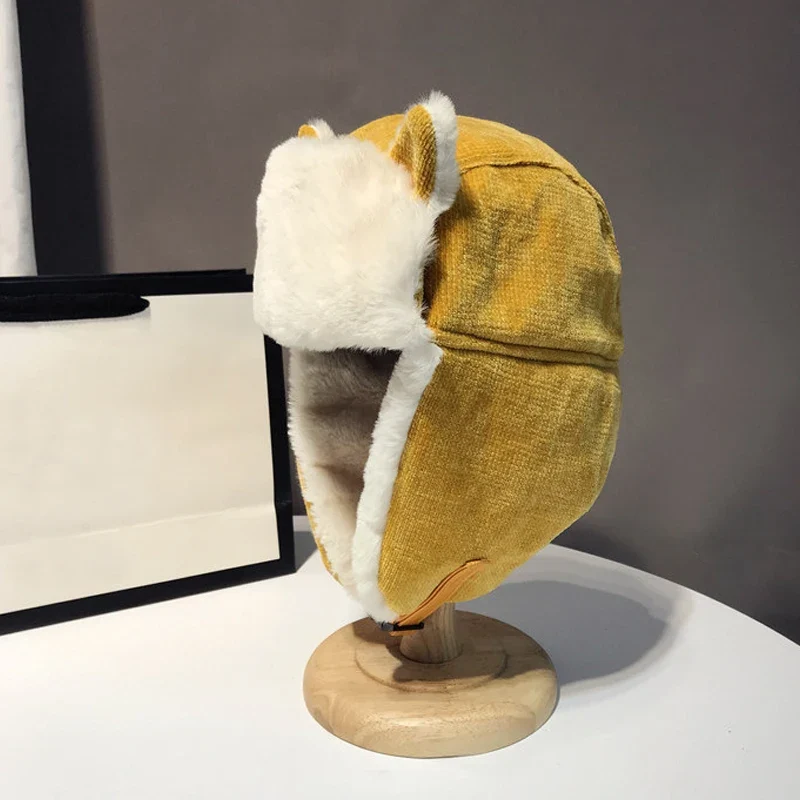 Fliegermütze Wintermütze Fellmütze Schapka Uschanka Mütze Ohrenklappenmütze Hut