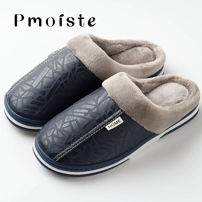 Herren Damen Hausschuhe Pantoffeln Winterschuhe Plüsch Slippers Wärme gefüttert