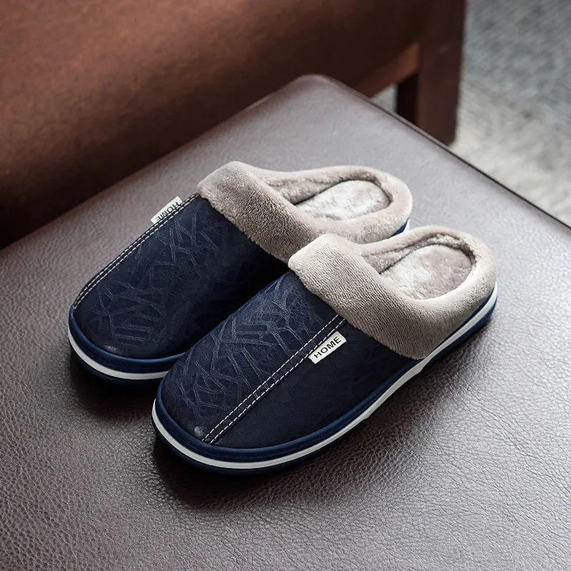 Herren Damen Hausschuhe Pantoffeln Winterschuhe Plüsch Slippers Wärme gefüttert