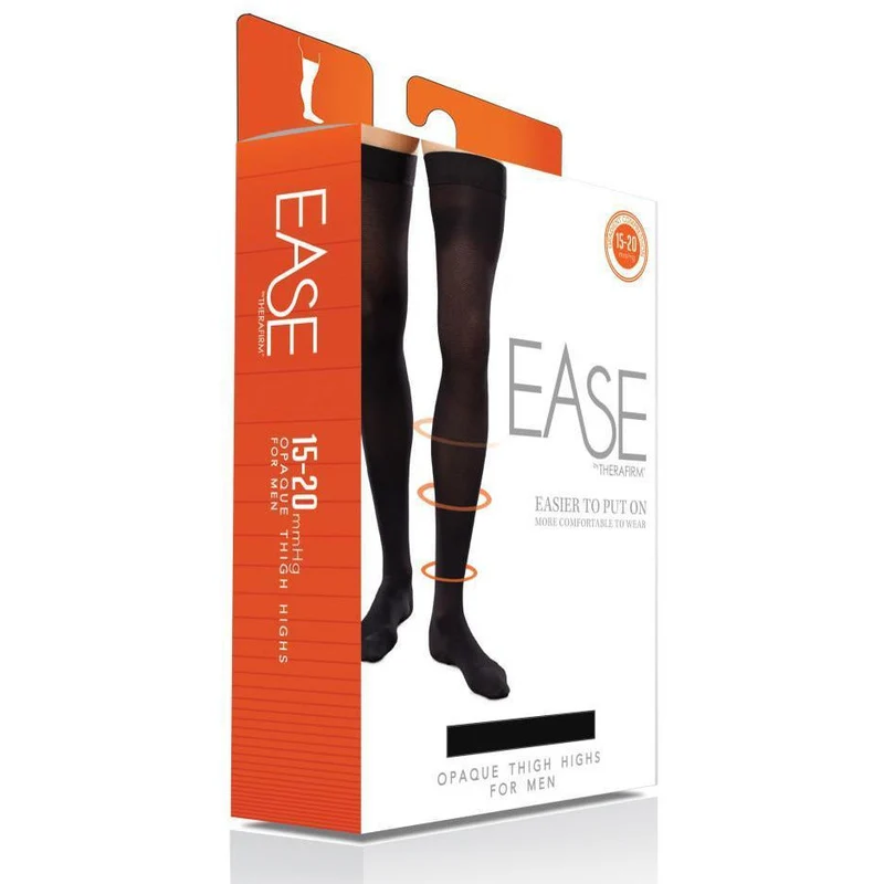 Therafirm® Ease Opaque Men's Thigh High 15-20 mmHg
