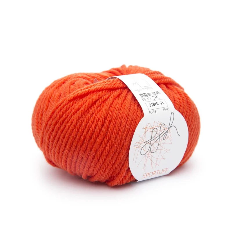 ggh Sportlife | Schurwolle | 80m/50g | 015 - Flammendes Orange