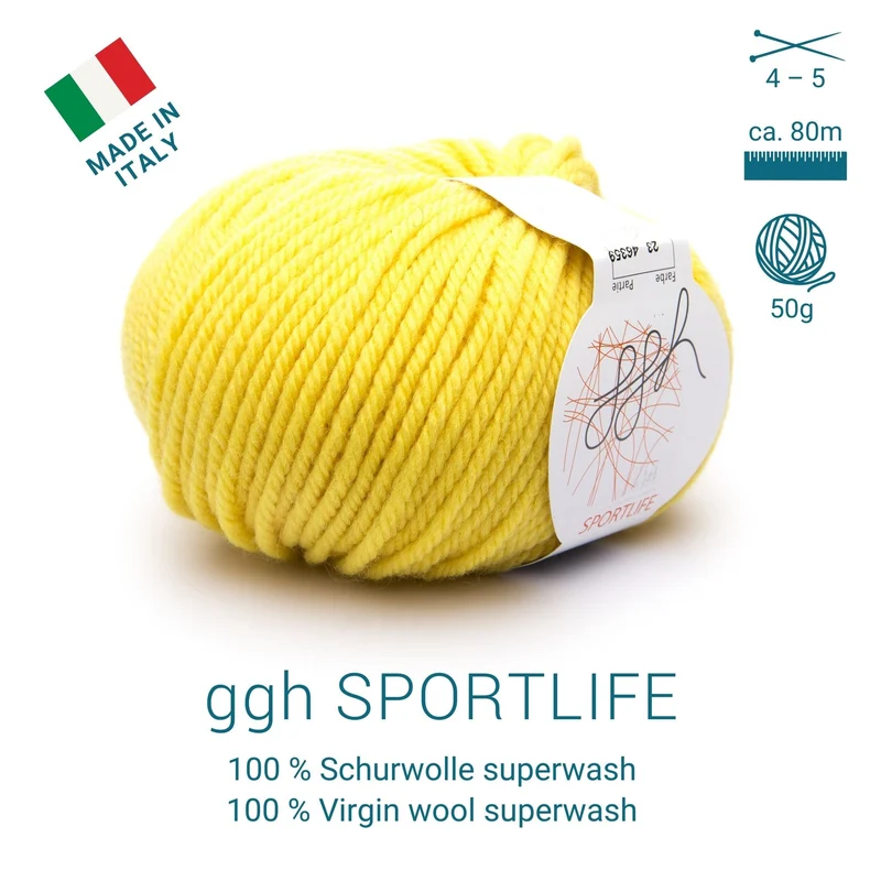 ggh Sportlife | Schurwolle | 80m/50g | 023 - Sonnenreflex