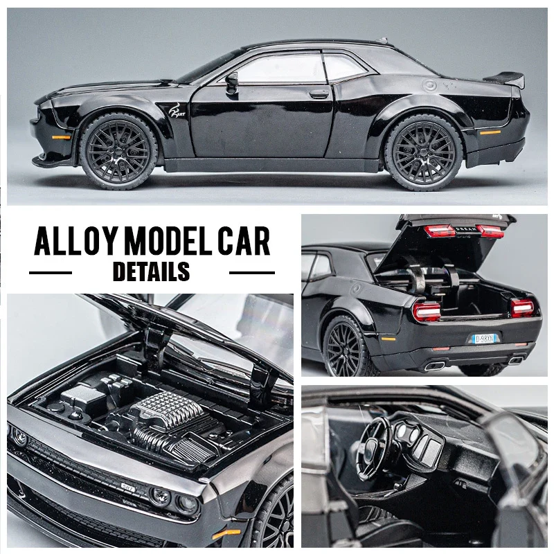 1:32 Modellauto Challenger SRT Metall Spielzeug Kinder Automodell Geschenk