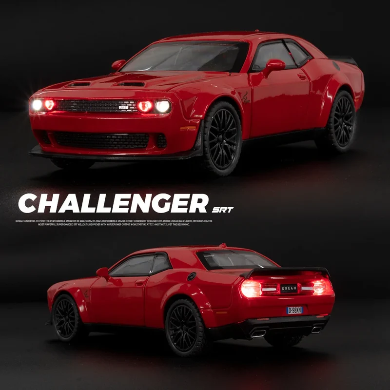 1:32 Modellauto Challenger SRT Metall Spielzeug Kinder Automodell Geschenk