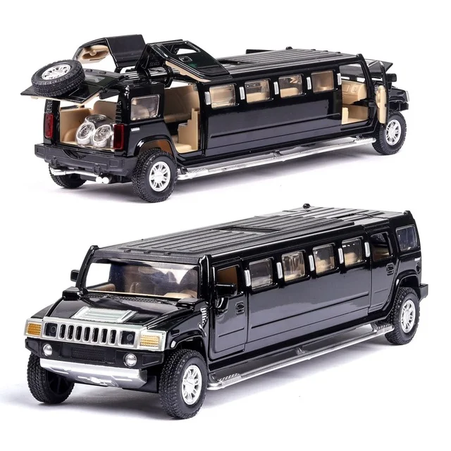 1:32 Modellauto Hummer Limousine Metall Spielzeug Kinder Automodell Geschenk