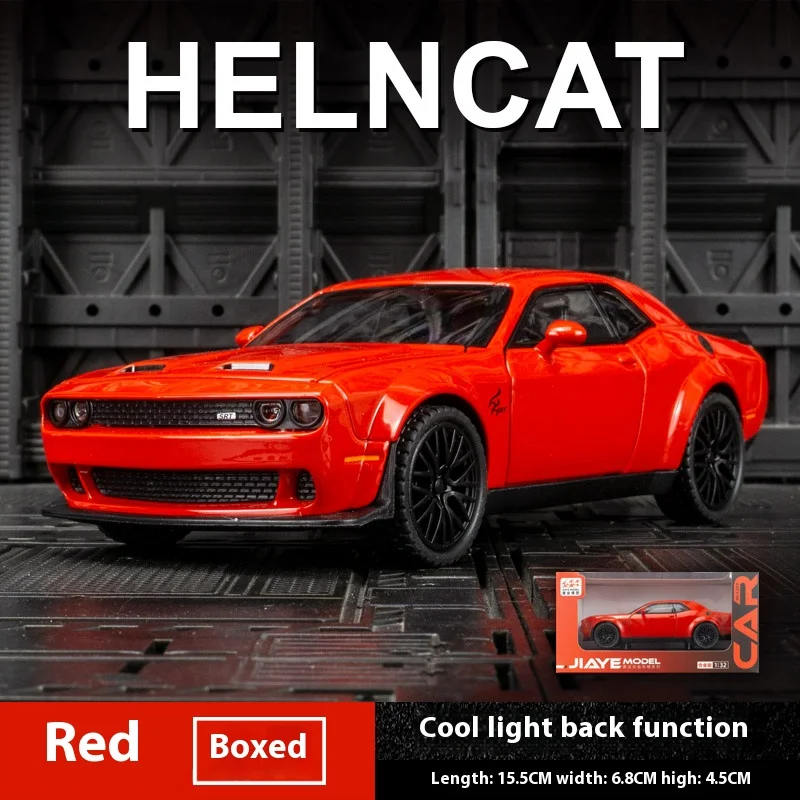 1:32 Modellauto Dodge Challenger Metall Spielzeug Kinder Automodell Geschenk