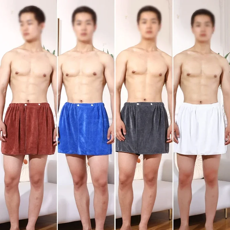Saunatuch Herren Handtuch Saunakilt Sarong Kilt Wellness Sauna Tuch mit Tasche