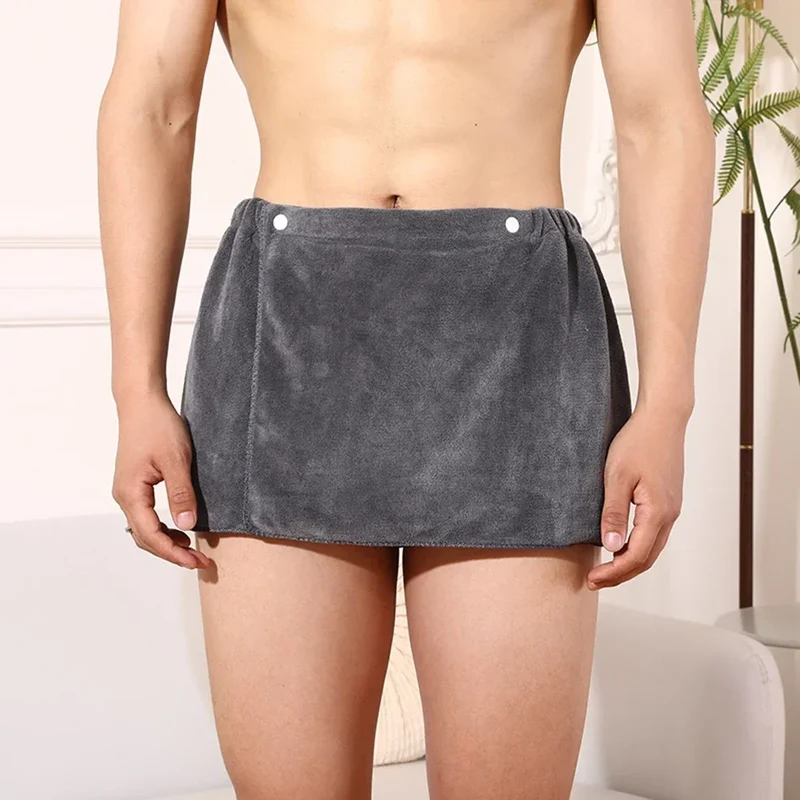 Saunatuch Herren Handtuch Saunakilt Sarong Kilt Wellness Sauna Tuch mit Tasche