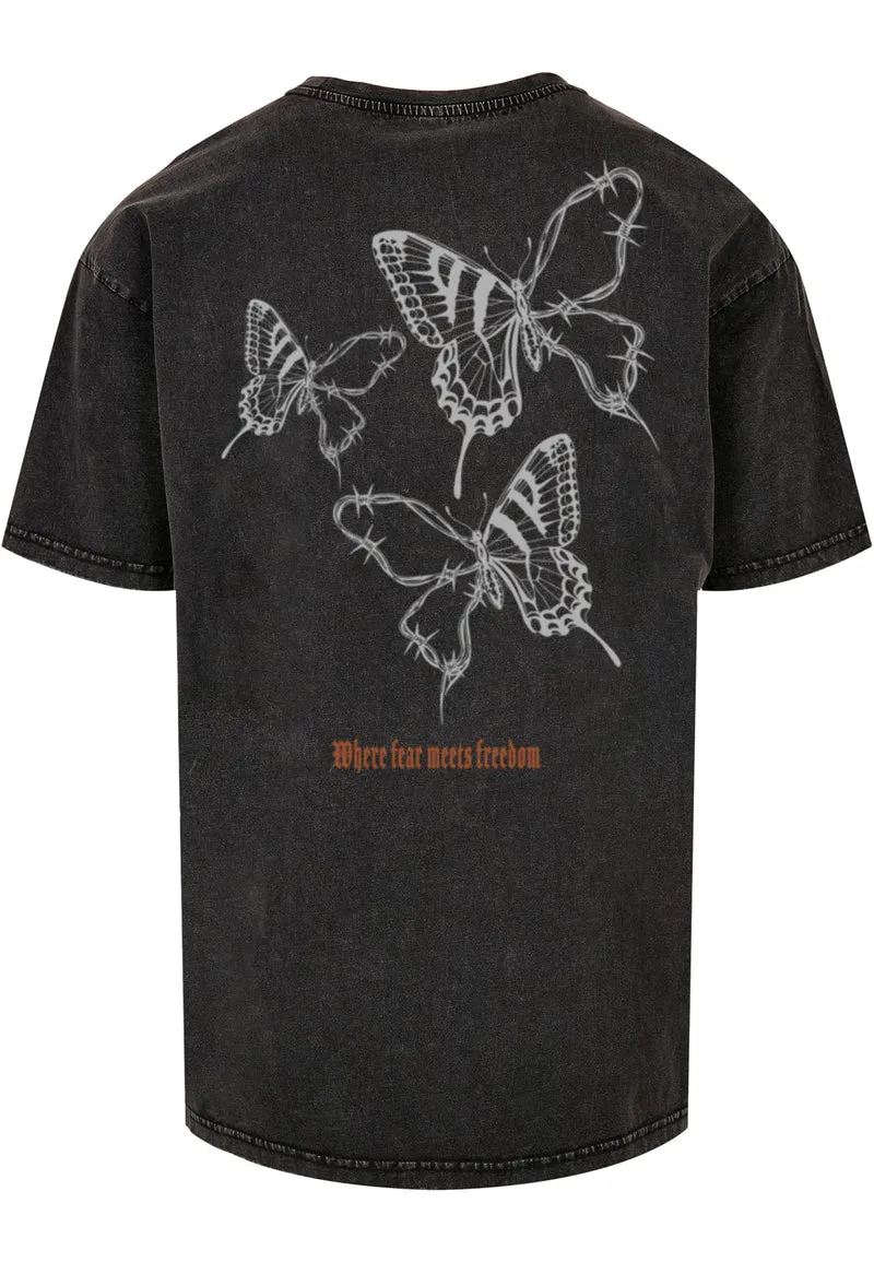 MJG BARBED WINGS HEAVY ACID WASHED TEE