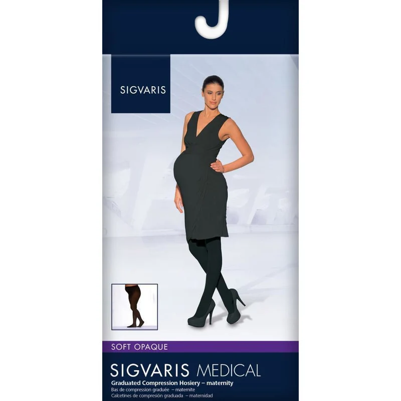 Sigvaris Soft Opaque Women's Maternity Panythose 15-20 mmHg