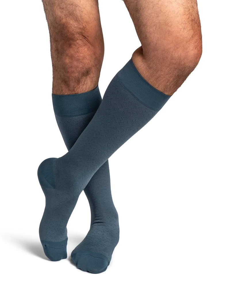 Sigvaris Microfiber Patterns Men's Knee High 20-30 mmHg