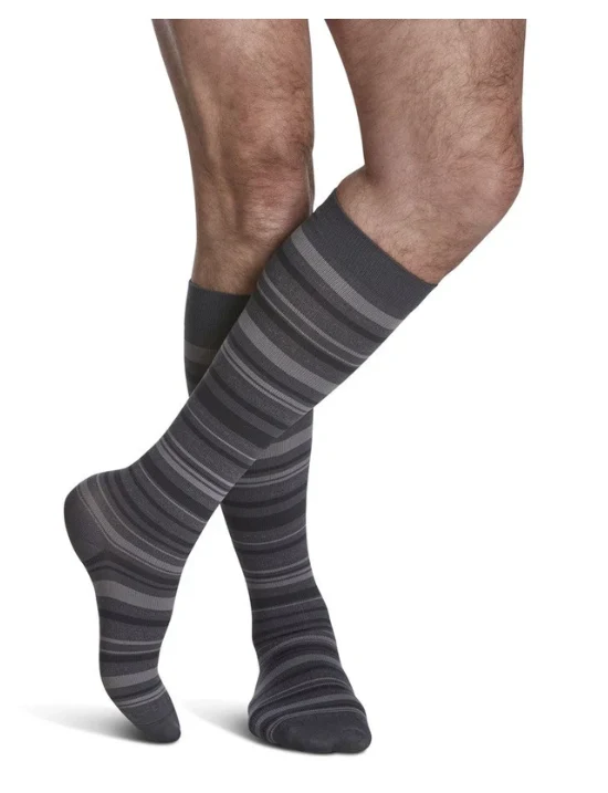 Sigvaris Microfiber Patterns Men's Knee High 20-30 mmHg