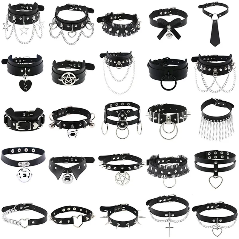 Sexy Halsband Harness Kette BH Gürtel Punk Goth Frauen Bdsm Bondage Chocker