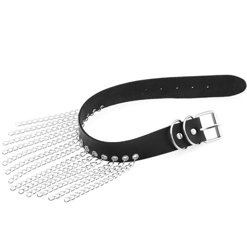Sexy Halsband Harness Kette BH Gürtel Punk Goth Frauen Bdsm Bondage Chocker