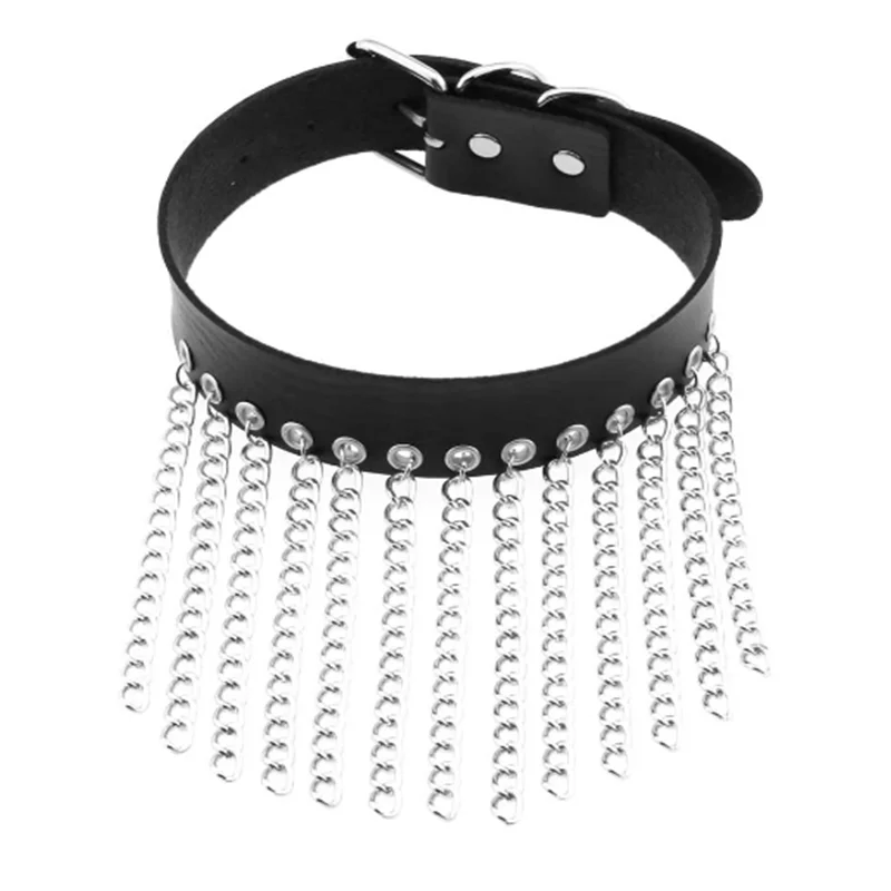 Sexy Halsband Harness Kette BH Gürtel Punk Goth Frauen Bdsm Bondage Chocker