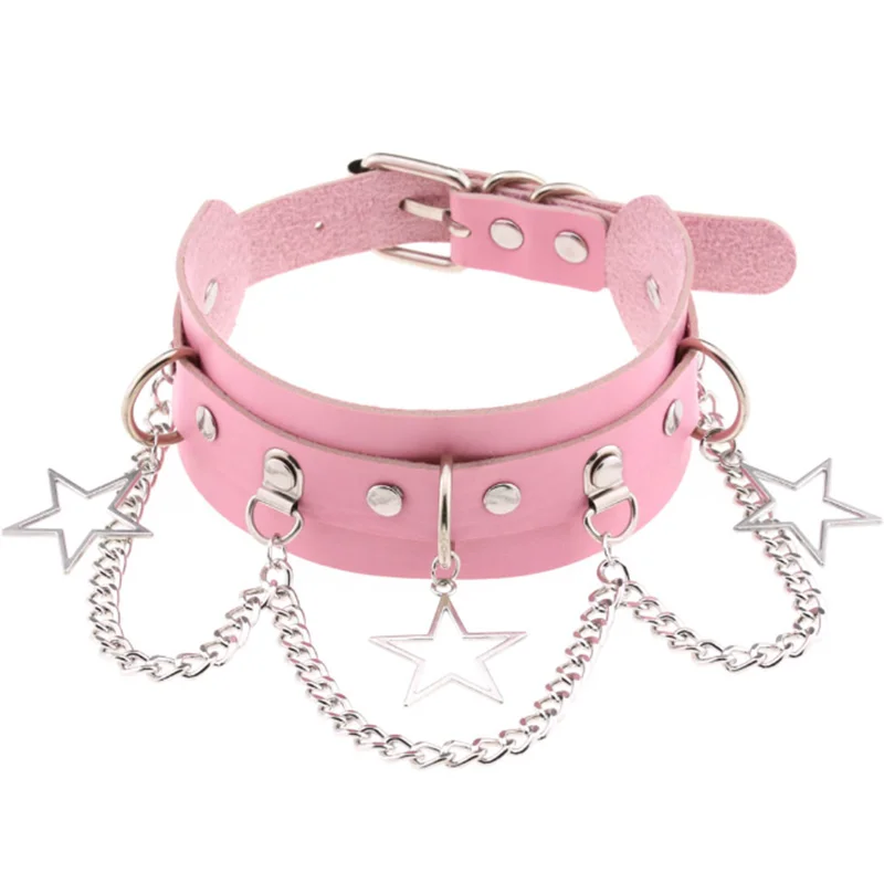 Sexy Halsband Harness Kette BH Gürtel Punk Goth Frauen Bdsm Bondage Chocker