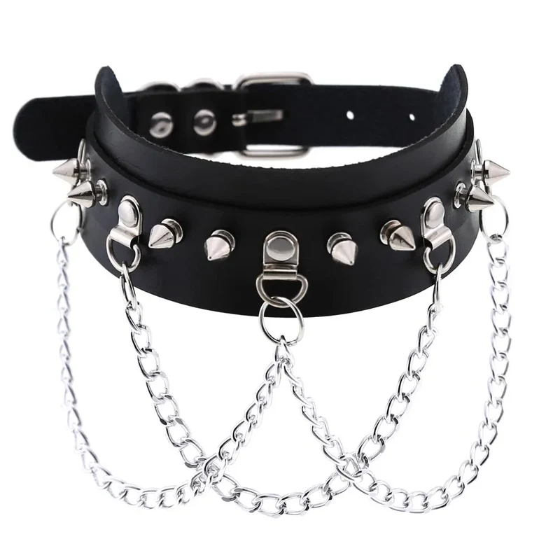 Sexy Halsband Harness Kette BH Gürtel Punk Goth Frauen Bdsm Bondage Chocker