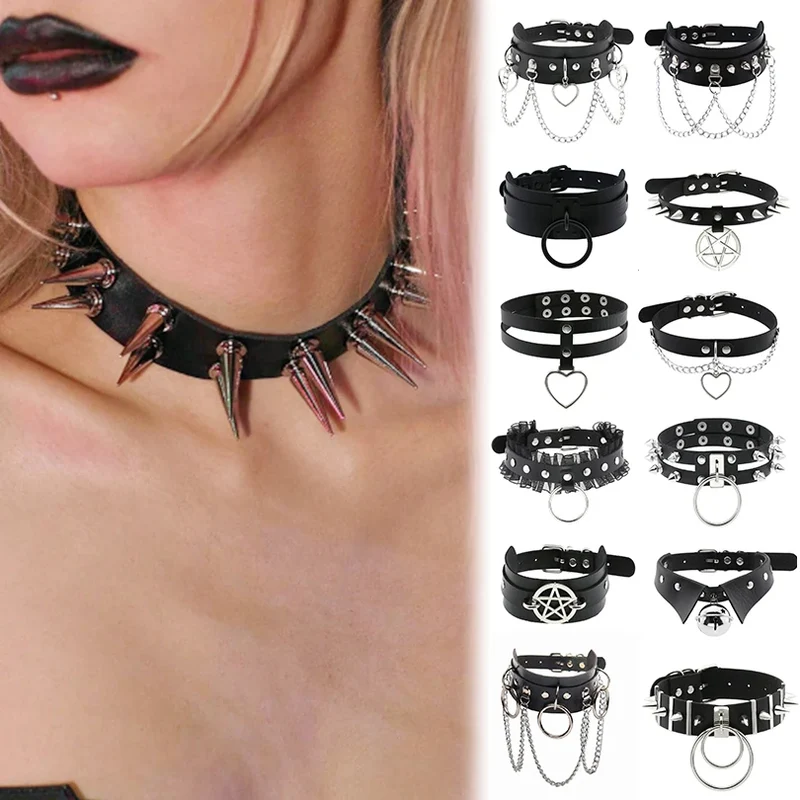Sexy Halsband Harness Kette BH Gürtel Punk Goth Frauen Bdsm Bondage Chocker