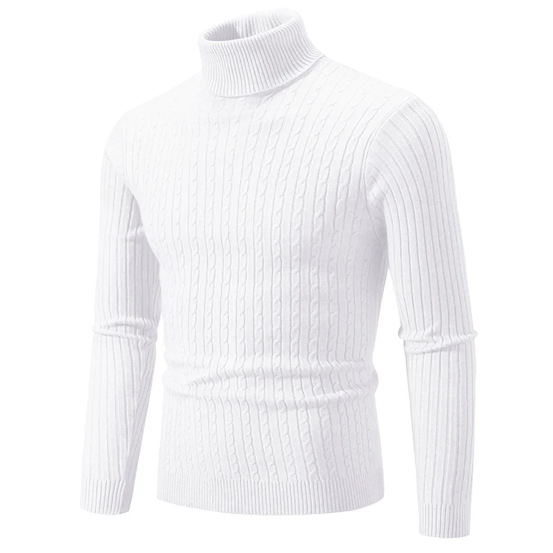 Herren Rollkragen Pullover Sweatshirt Pulli Zipper Sweater Shirt Langarmshirt