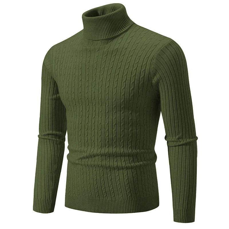 Herren Rollkragen Pullover Sweatshirt Pulli Zipper Sweater Shirt Langarmshirt