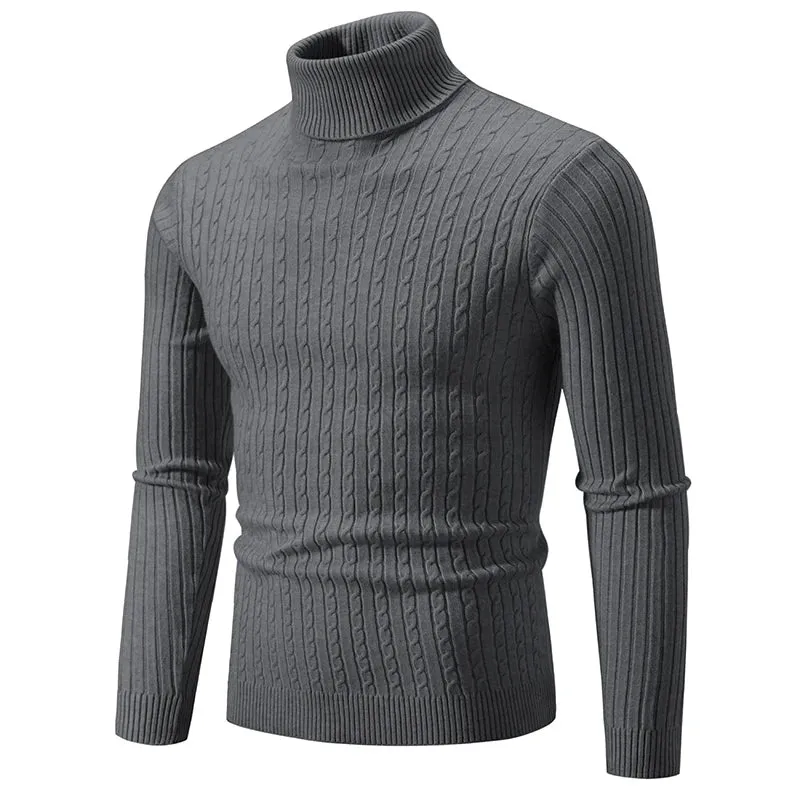 Herren Rollkragen Pullover Sweatshirt Pulli Zipper Sweater Shirt Langarmshirt