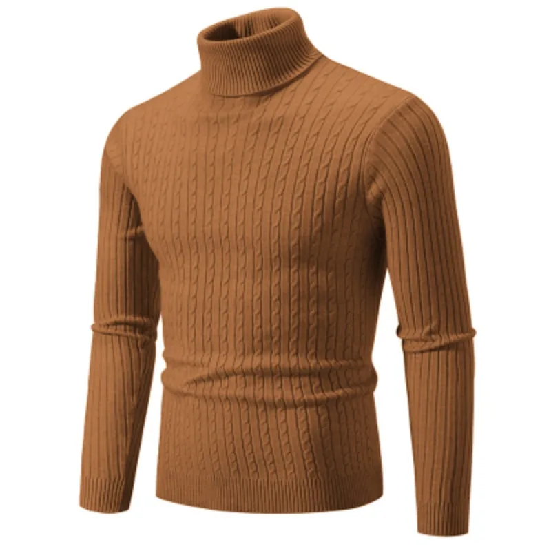 Herren Rollkragen Pullover Sweatshirt Pulli Zipper Sweater Shirt Langarmshirt