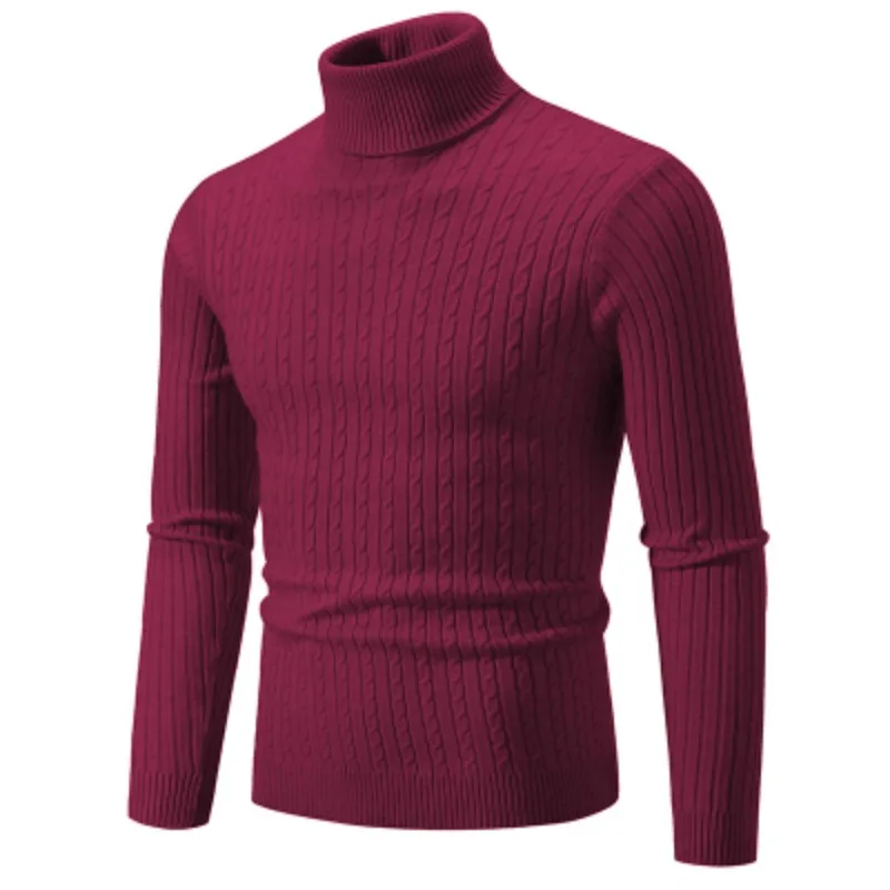 Herren Rollkragen Pullover Sweatshirt Pulli Zipper Sweater Shirt Langarmshirt