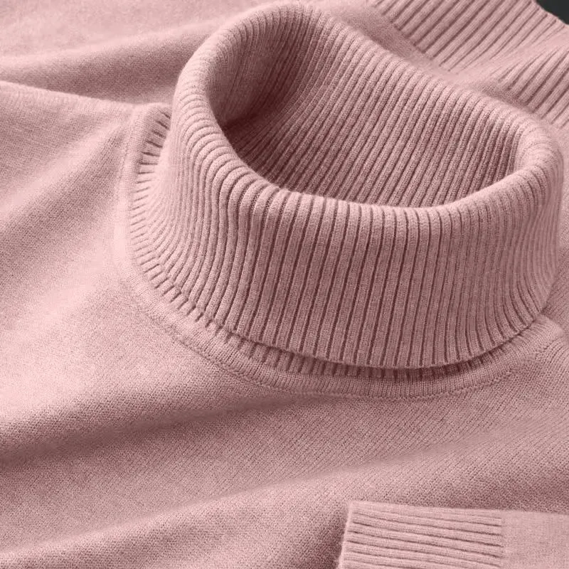 Herren Rollkragen Pullover Sweatshirt Pulli Zipper Sweater Shirt Langarmshirt