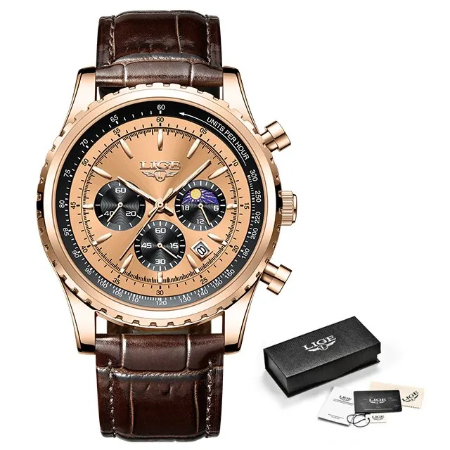 Herren Armbanduhr Digital Uhr Silber Edelstahl LED Quarzuhr Luxus Chronograph