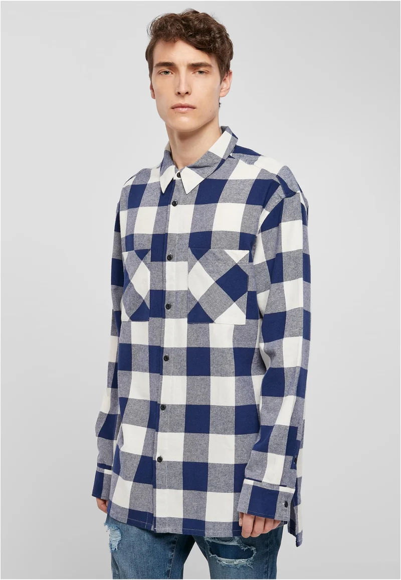 UC Long Oversized Checked Shirt