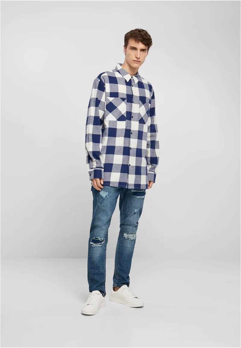 UC Long Oversized Checked Shirt