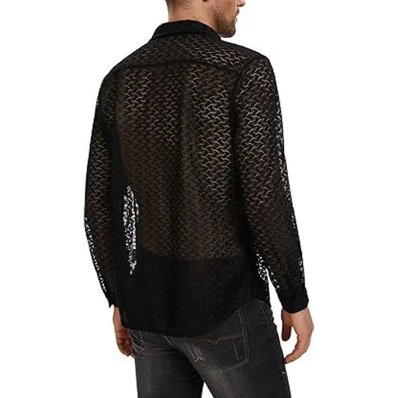 Fetisch Fashion Männer Sexy Bodysuits Herren Body Shirts Hemd Transparent Club