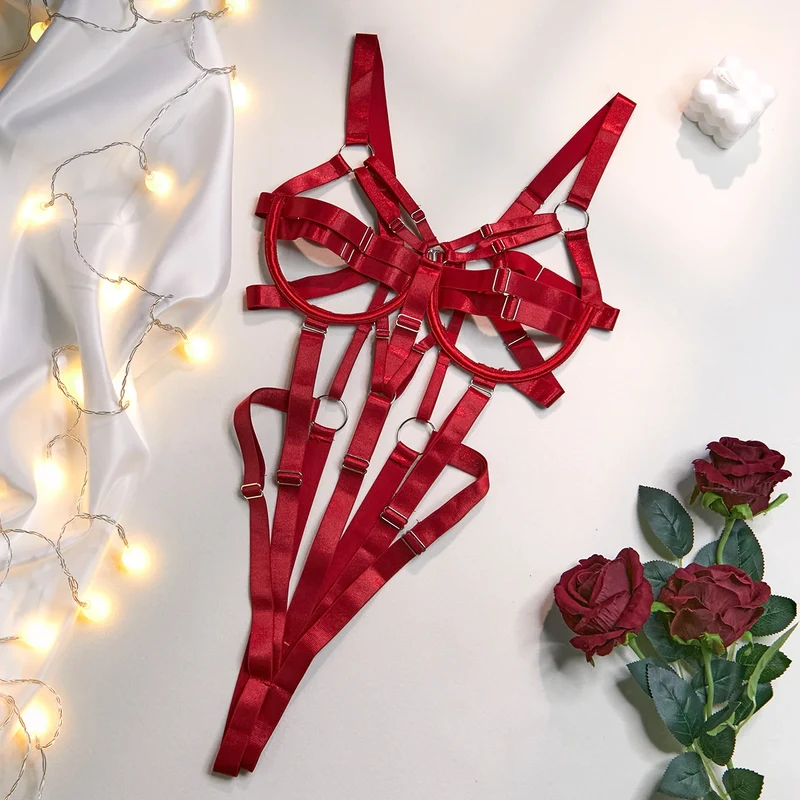 Intimo Lingerie Sexy Toy Bdsm Bondage Sadomaso Fetish Reggiseno a Catenelle Body