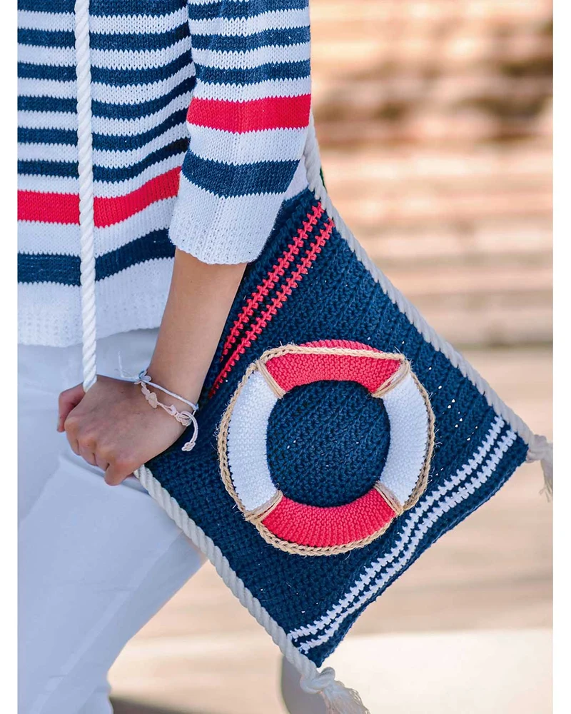 Anleitung Tasche im Marinelook