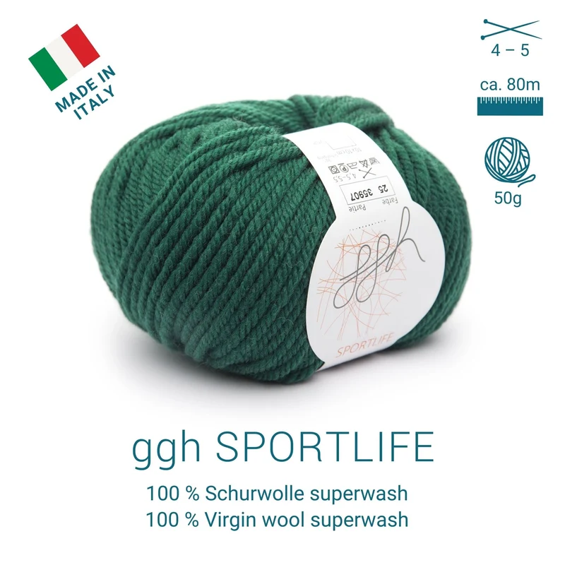 ggh Sportlife Box | Set mit 300g (6x50g) | 025 – Flaschengrün