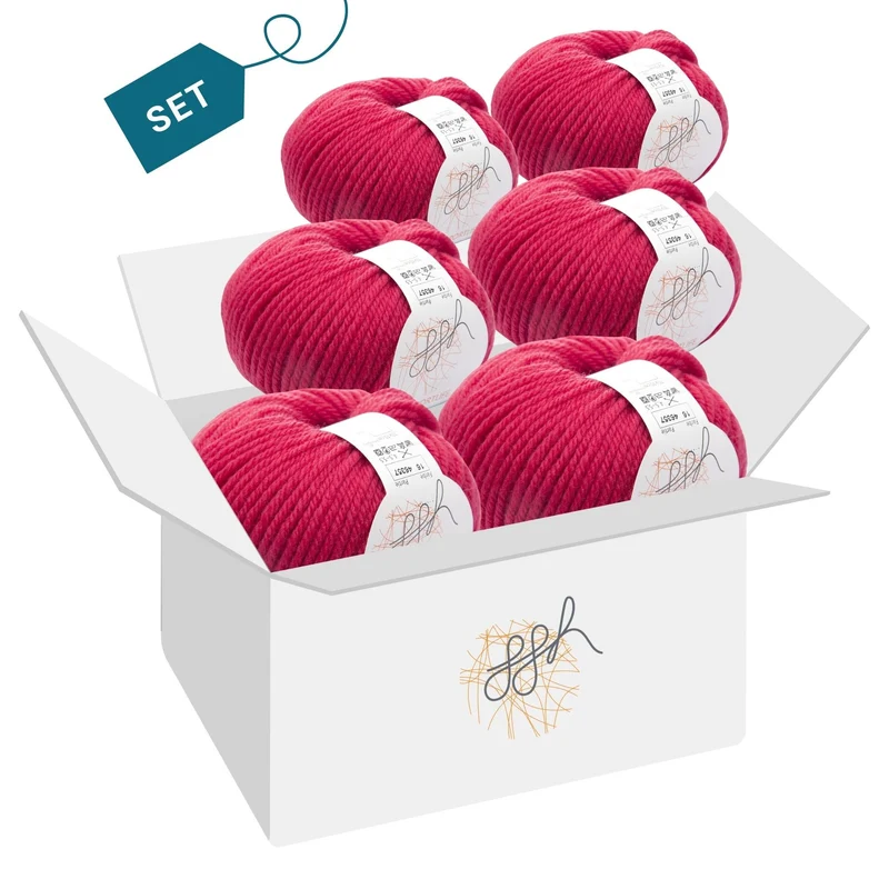 ggh Sportlife Box | Set mit 300g (6x50g) | 016 – Leuchtendes Rot