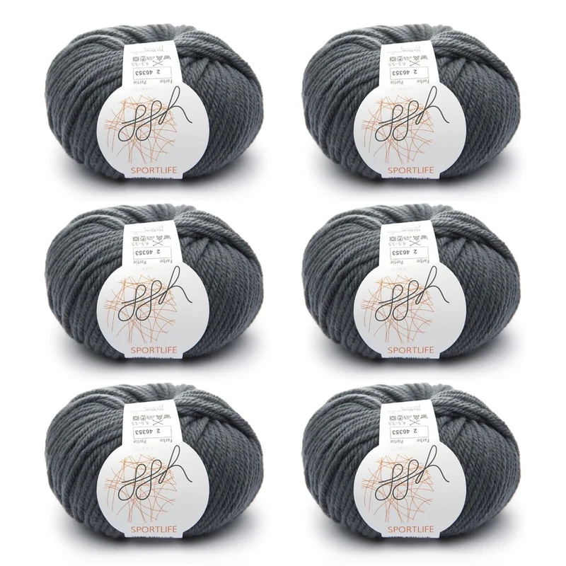 ggh Sportlife Box | Set mit 300g (6x50g) | 002 – Flanelgrau