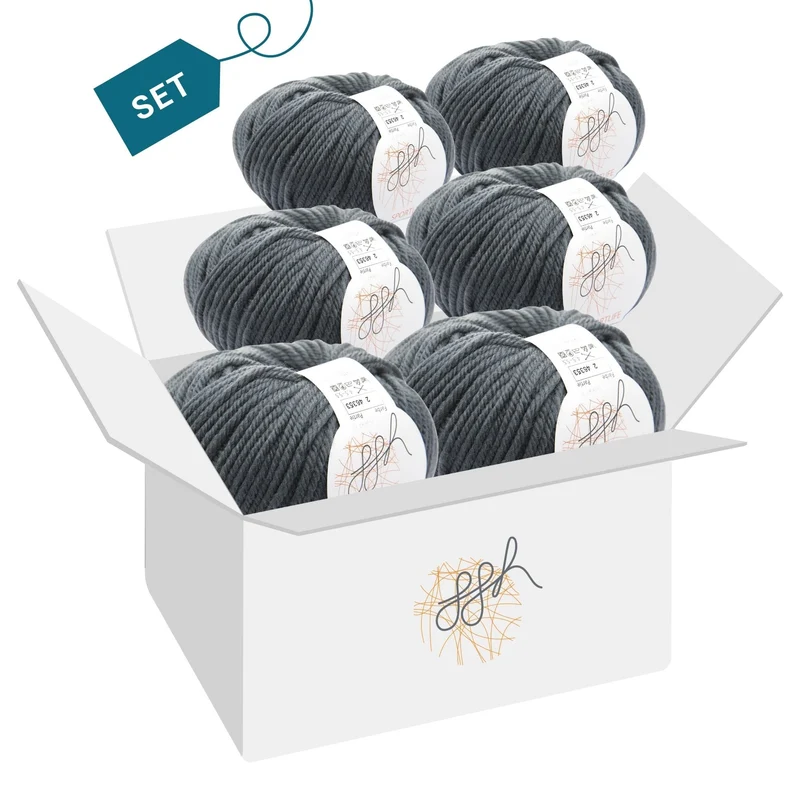 ggh Sportlife Box | Set mit 300g (6x50g) | 002 – Flanelgrau