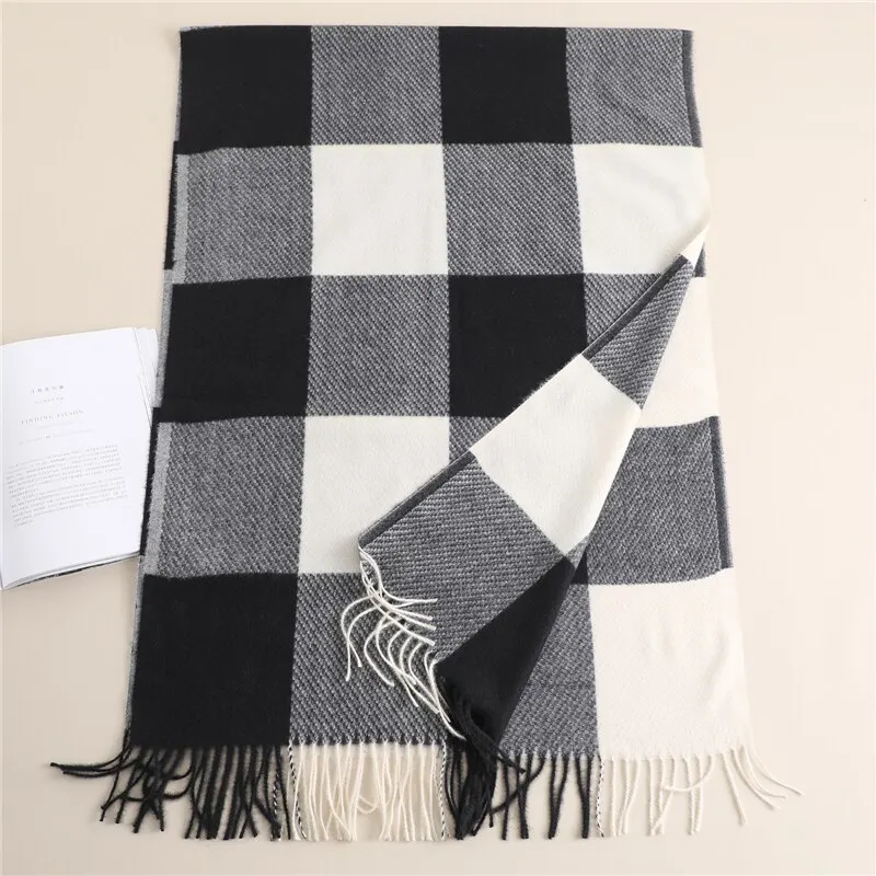 Damen Winterschal Stola Schlauchschal Halstuch Fashion Strickschal Loop Schal