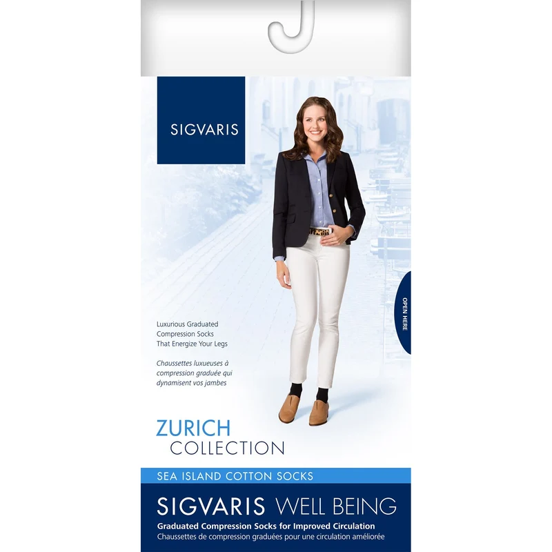 Sigvaris Sea Island Cotton Women's Knee High 15-20 mmHg