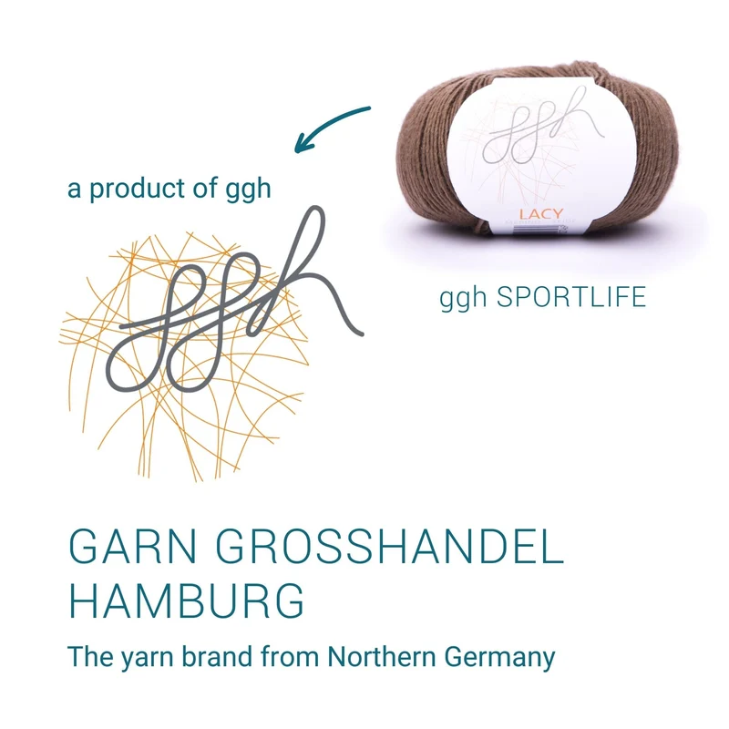 ggh Lacy | Set mit 4 x 25g (insg. 100g) - 018 - Braun