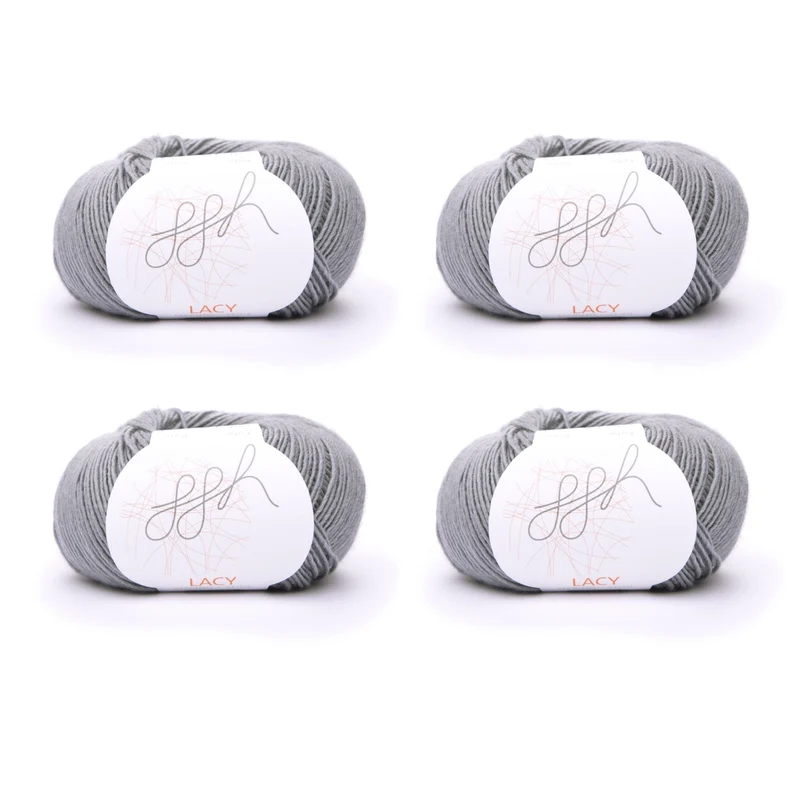 ggh Lacy | Set mit 4 x 25g (insg. 100g) - 020 - Grau