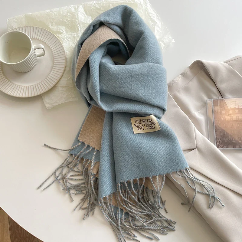 Damen Winterschal Stola Schlauchschal Halstuch Fashion Strickschal Loop Schal