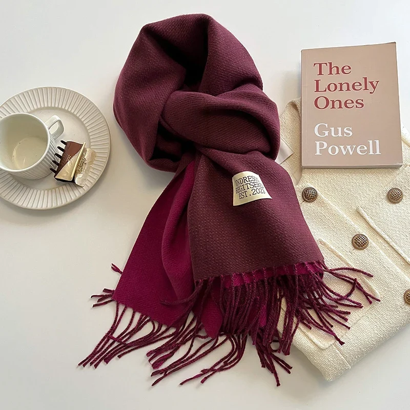 Damen Winterschal Stola Schlauchschal Halstuch Fashion Strickschal Loop Schal