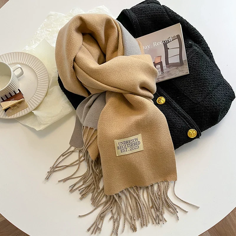 Damen Winterschal Stola Schlauchschal Halstuch Fashion Strickschal Loop Schal
