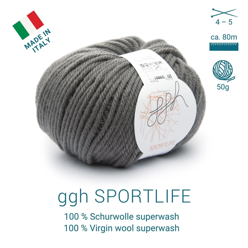 ggh Sportlife Box | Set mit 300g (6x50g) | 020 – Walnussgrau
