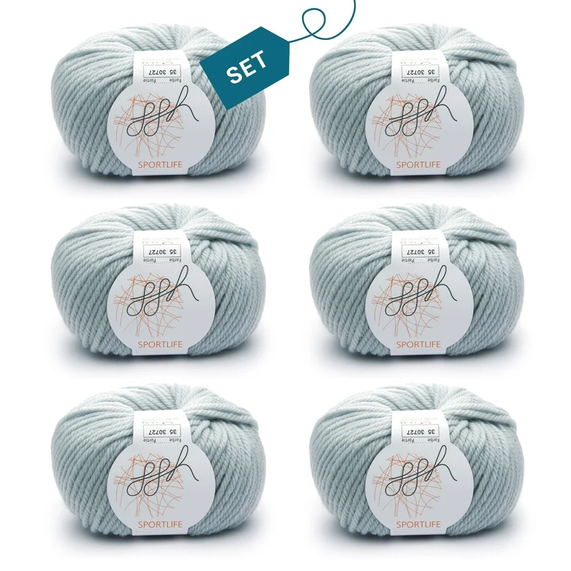 ggh Sportlife Box | Set mit 300g (6x50g) | 035 – Eisgrau