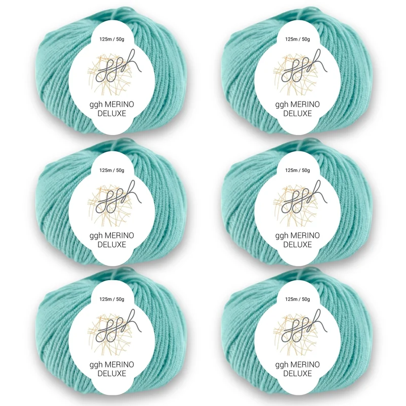 ggh Merino Deluxe - 300g Set (6x50g) - 021 - Türkis